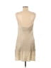 Nap 100% Silk Solid Tan Cocktail Dress Size S - photo 2