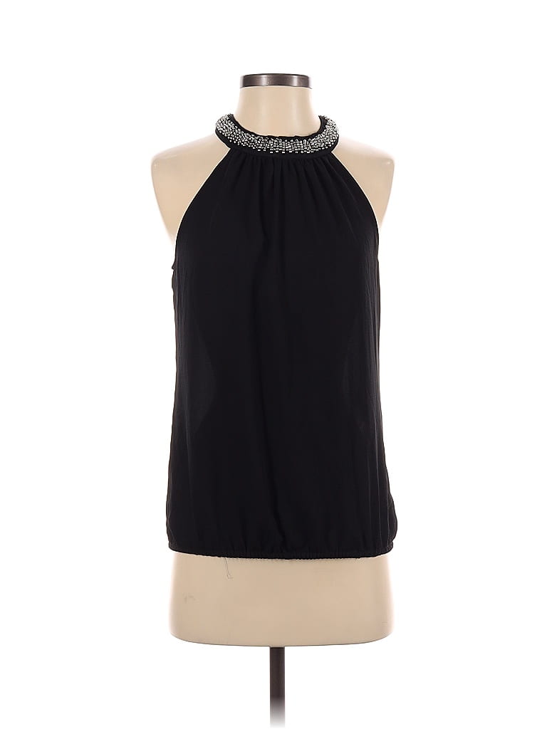 XOXO 100% Polyester Black Sleeveless Blouse Size S - photo 1