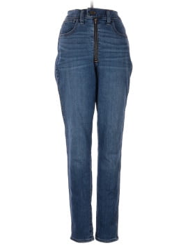 Madewell 10" High-Rise Roadtripper Jeans in Ridgefield Wash: Zip-Front Edition (view 1)