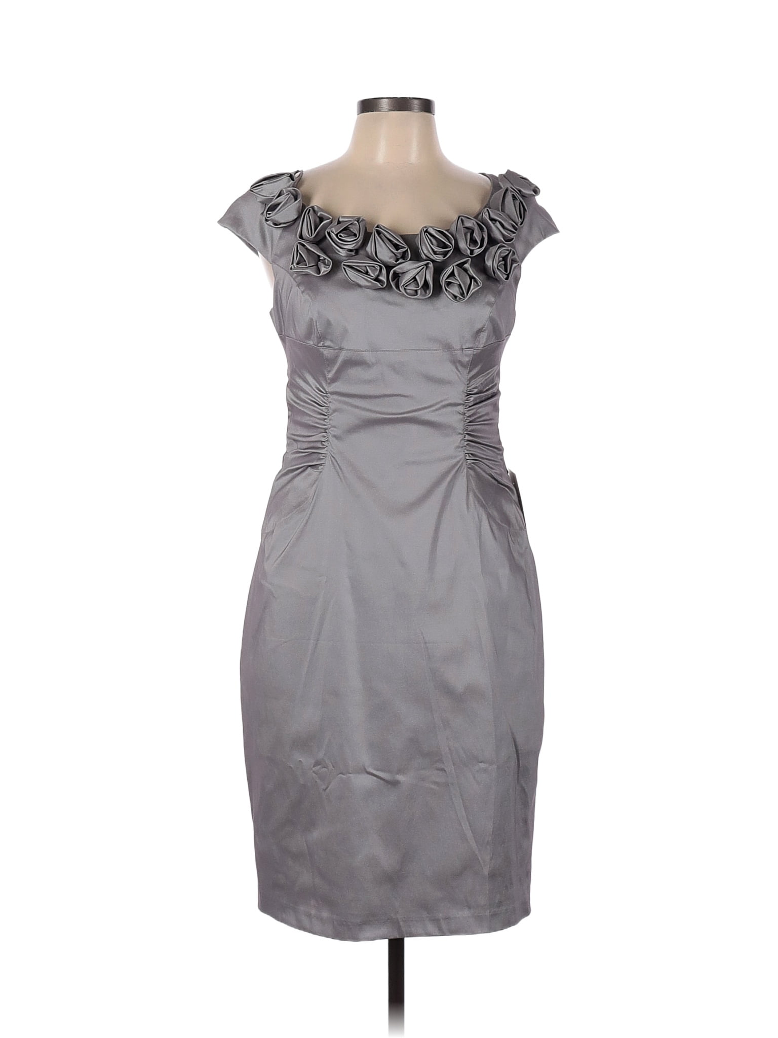 Adrianna Papell Gray Cocktail Dress Size 12 75 off thredUP