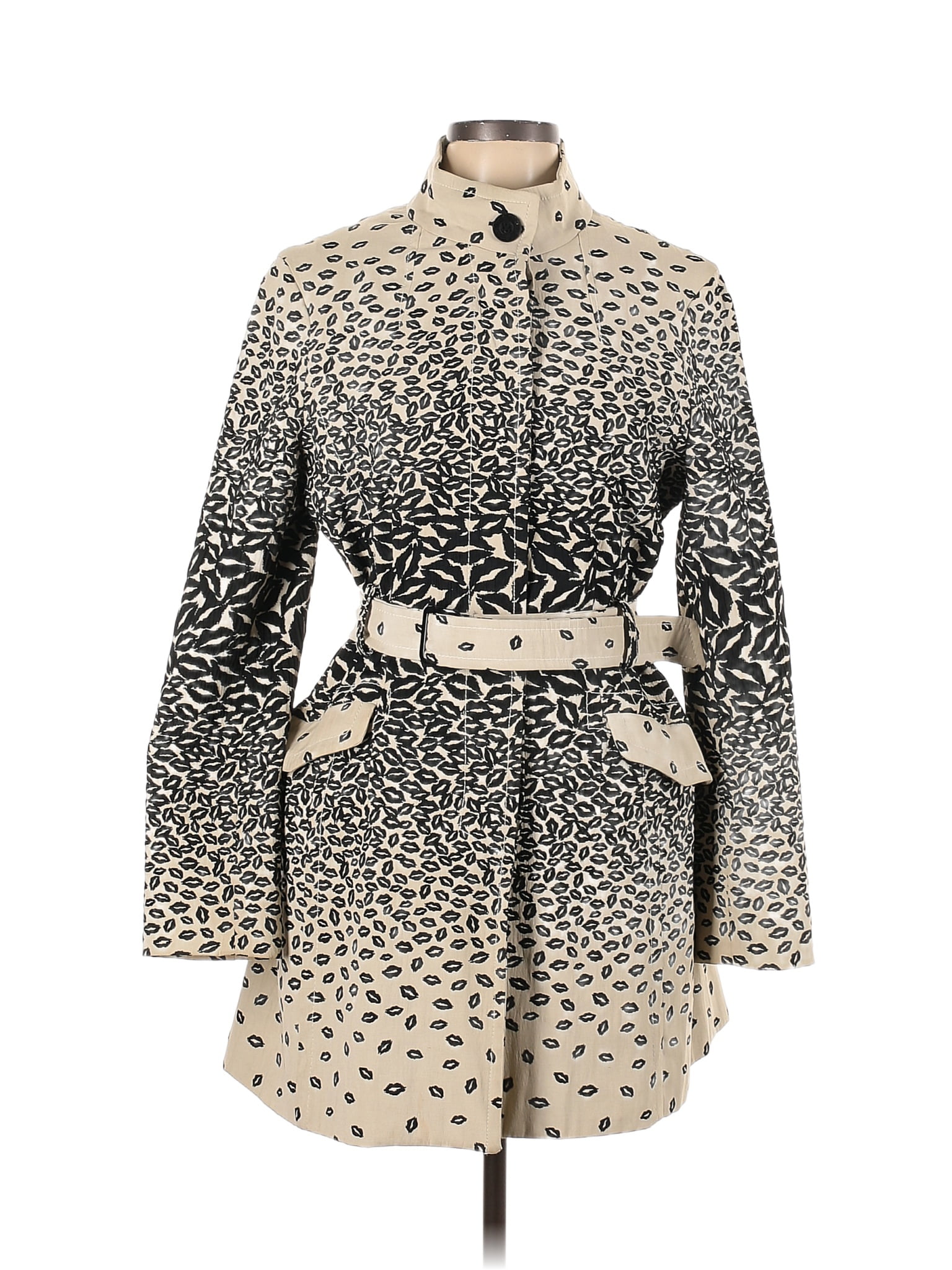 Desigual Cream Polyester Coat main image 0