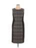Kasper 100% Polyester Color Block Solid Multi Color Black Casual Dress Size 14 - photo 1