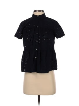 Madewell Eyelet Seamed Button-Down Shirt (view 1)