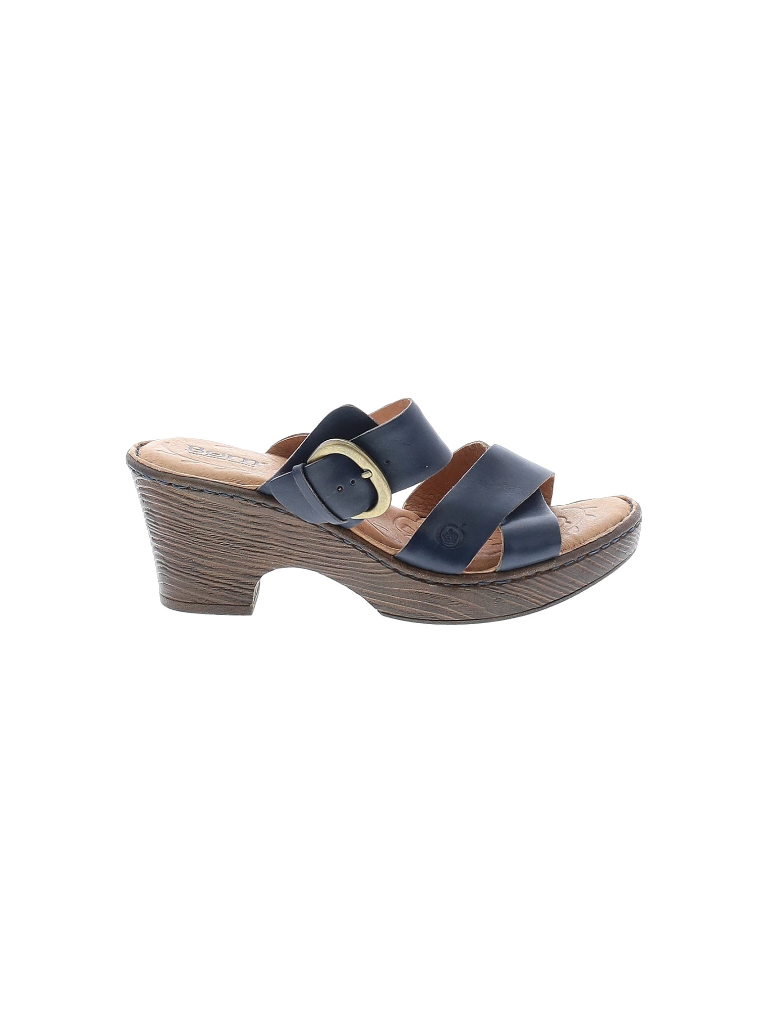 Born Handcrafted Footwear Solid Navy Blue Mule/Clog Size 7 - 64% off ...