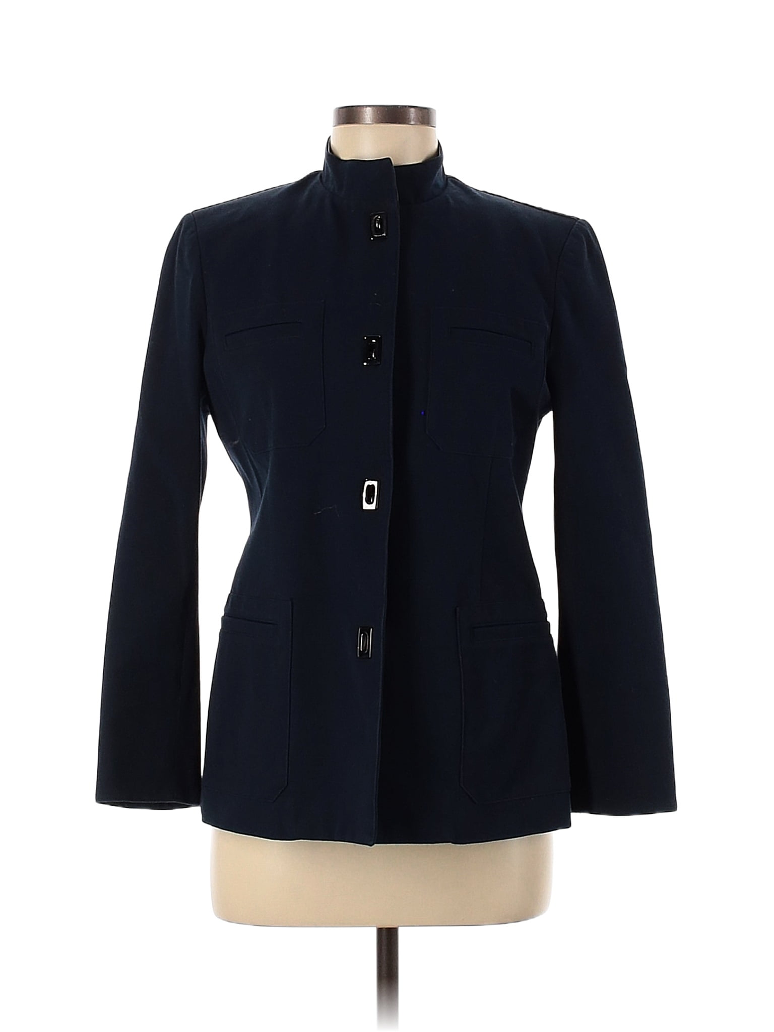 Lauren by Ralph Lauren Solid Navy Blue Jacket Size 8 (Petite) - 78% off ...