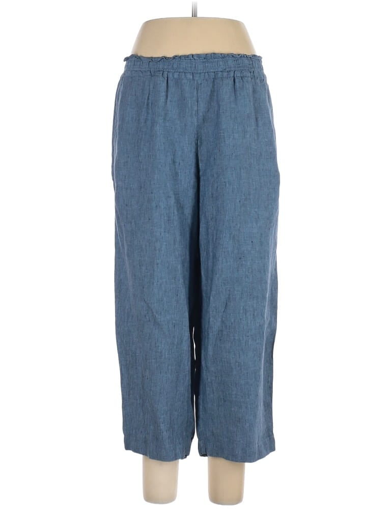 Charter Club 100% Linen Blue Linen Pants Size L - 58% off | thredUP