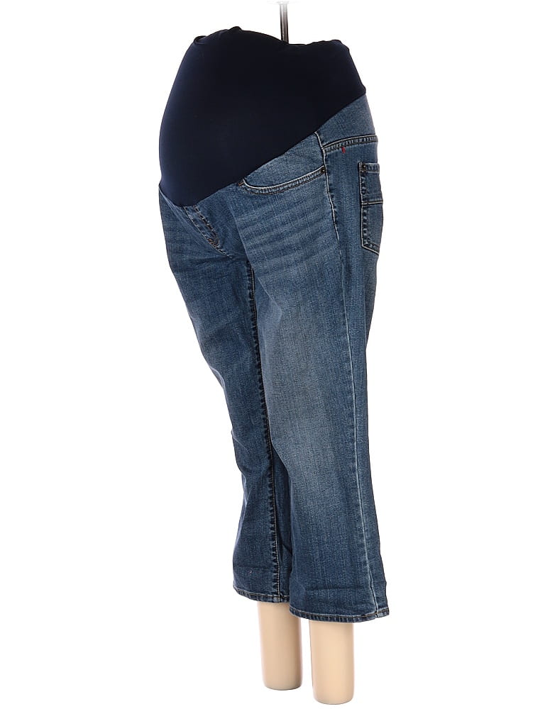 Liz Lange Maternity for Target Solid Blue Jeans Size 2 (Maternity) - photo 1