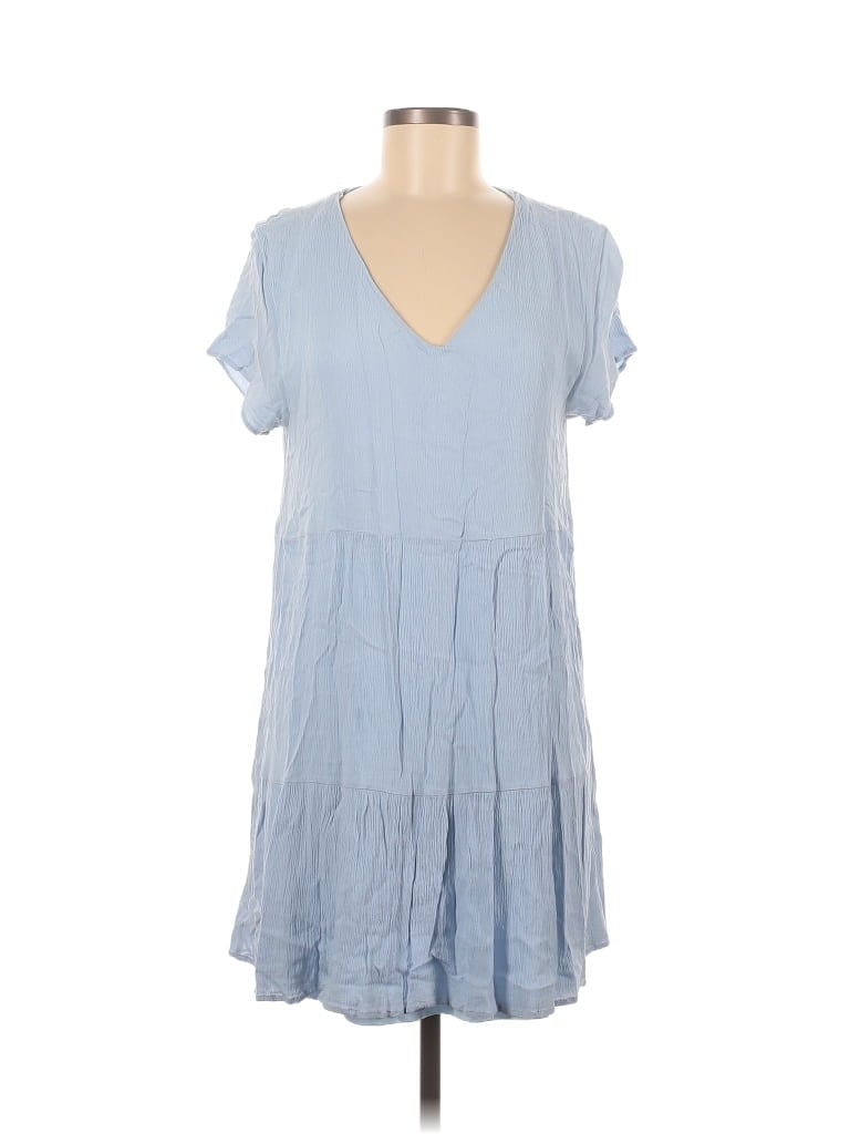 Mi ami 100% Polyester Solid Blue Casual Dress Size M - 57% off | thredUP