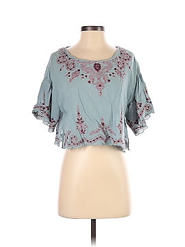 Free People Short Sleeve Blouse (view 1)