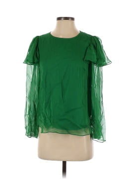 Rebecca Taylor Long Sleeve Silk Top (view 1)