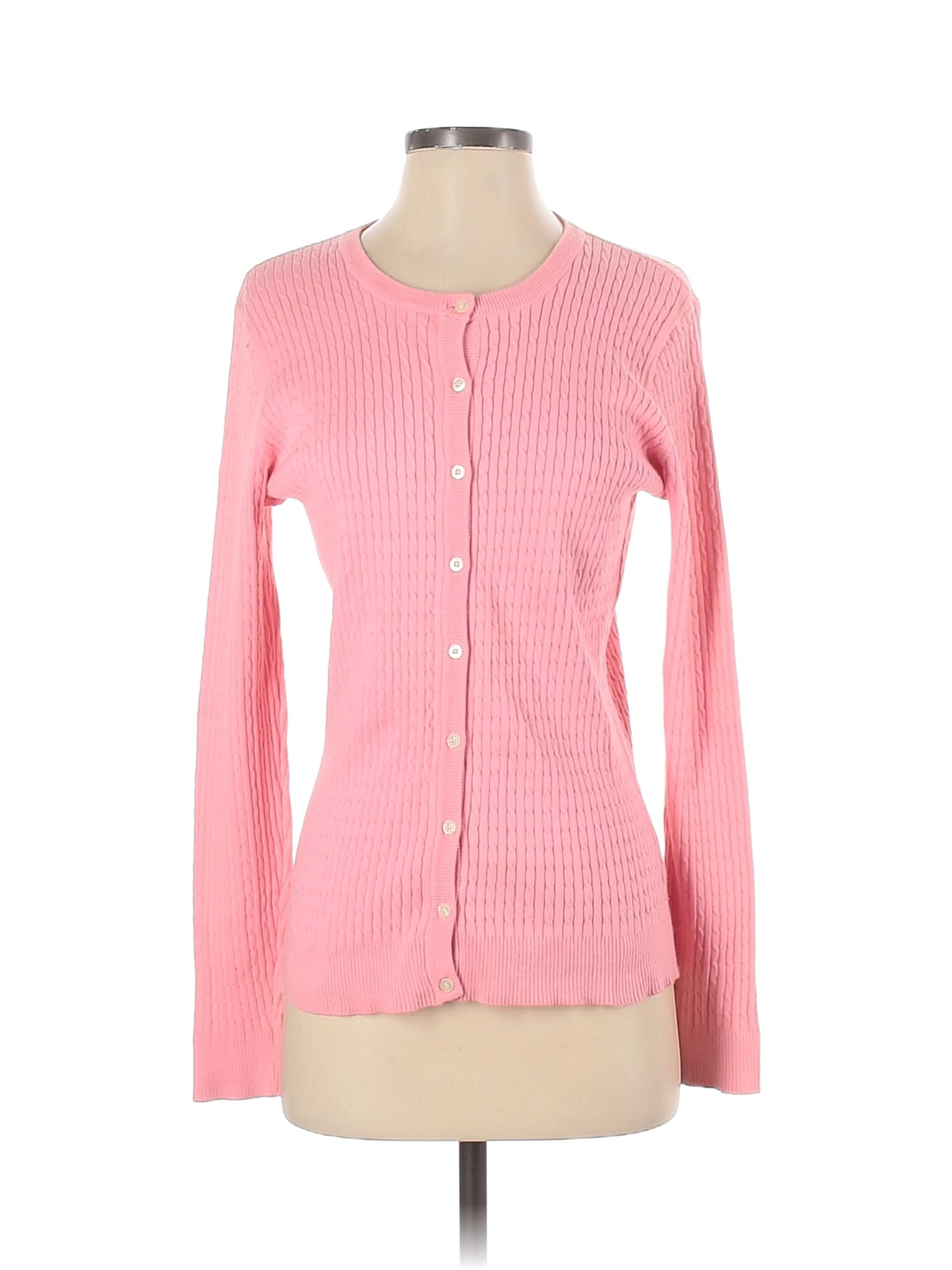 Lilly Pulitzer Checkered-gingham Color Block Pink Cardigan Size S - 74% ...