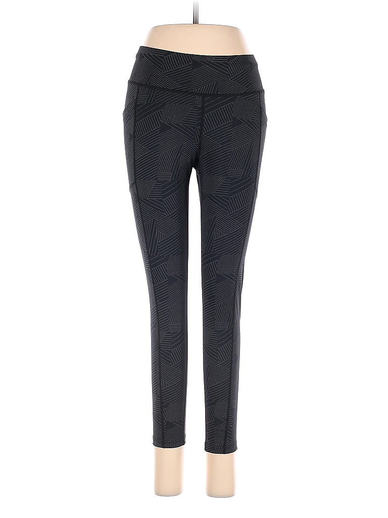 Oiselle Gray Black Active Pants Size 6 - photo 1