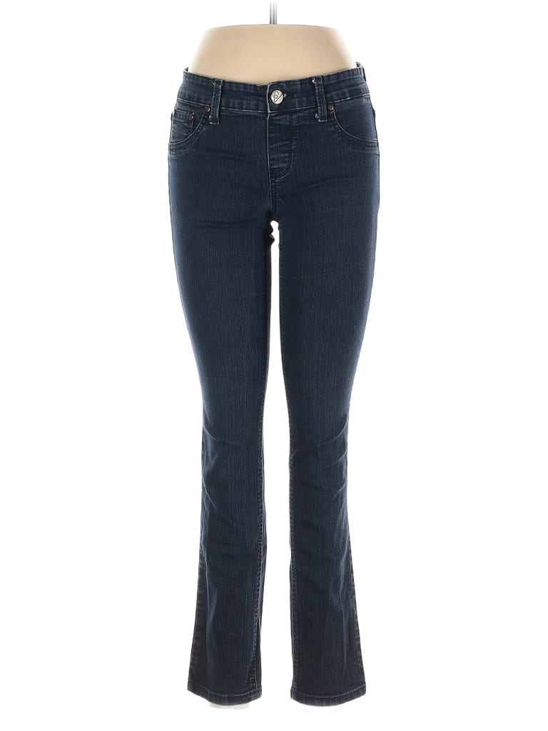 Gloria Vanderbilt Solid Blue Jeans Size 6 - 58% off | thredUP