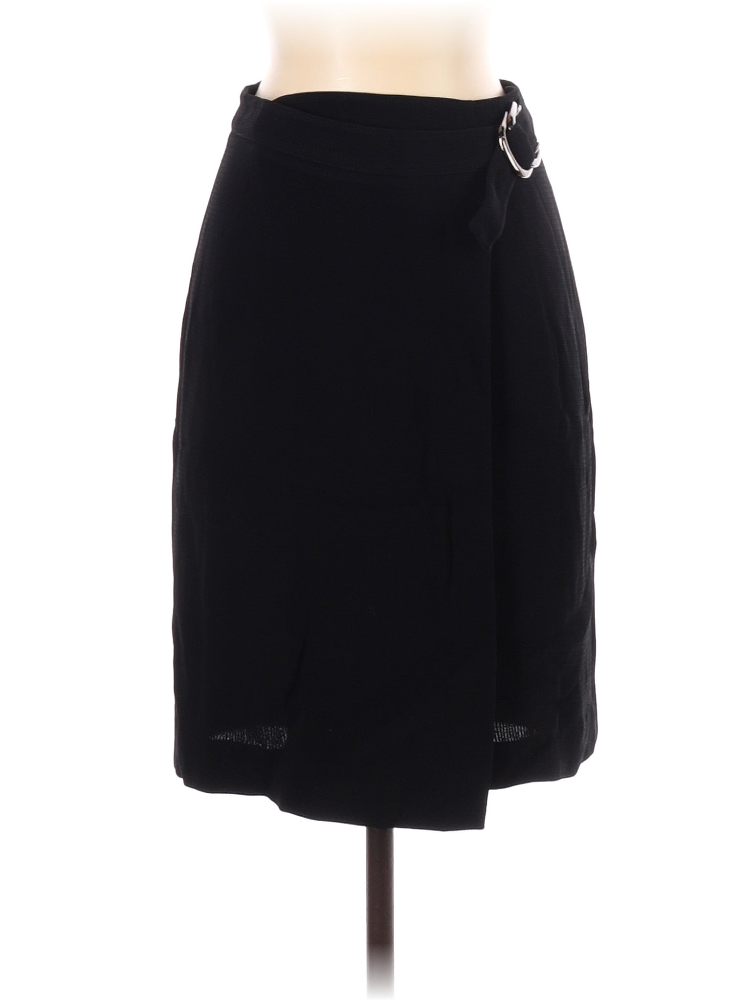 Emporio Armani Solid Black Formal Skirt Size 2 - 89% off | thredUP