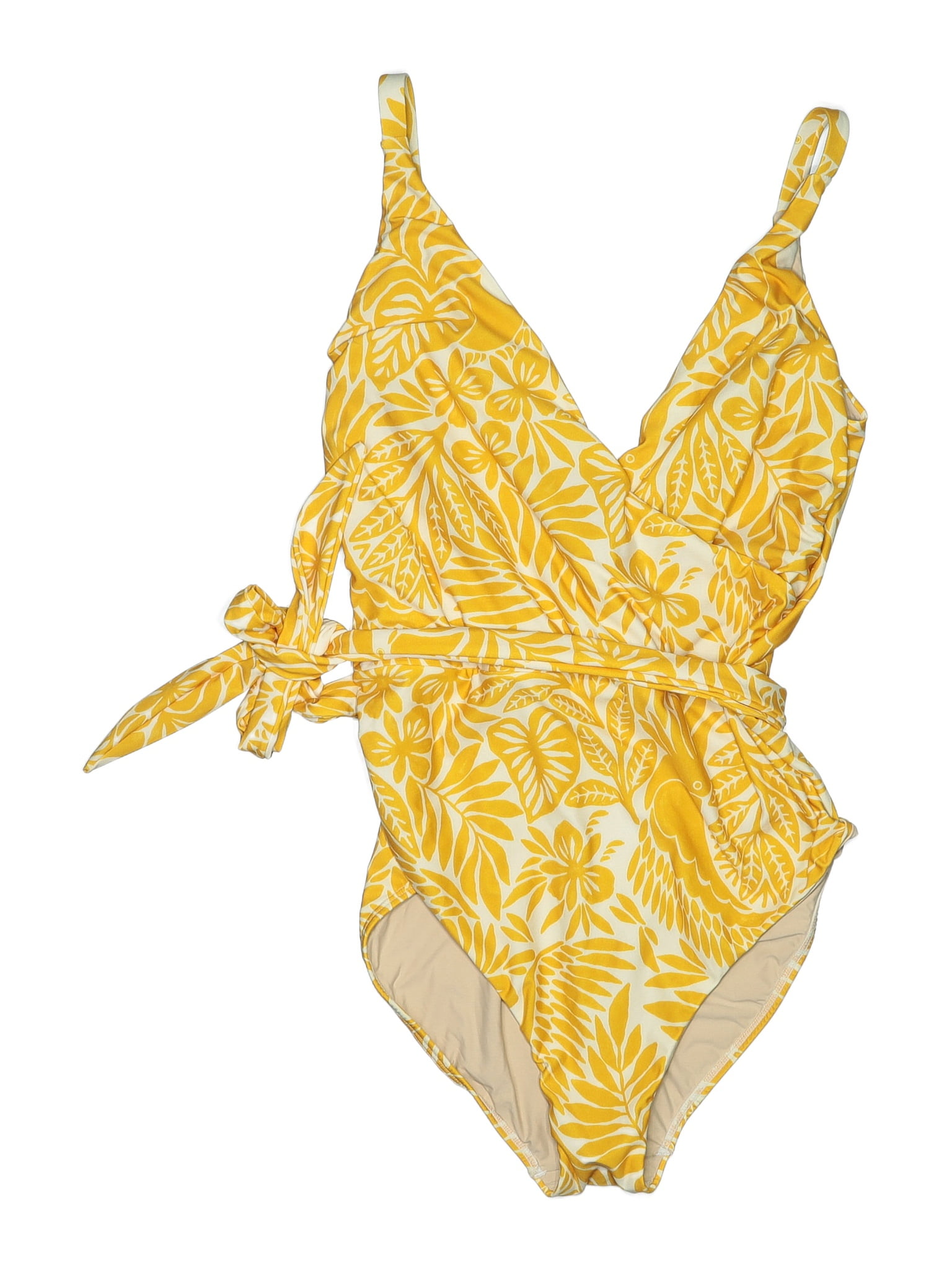 Hermoza Yellow One Piece Swimsuit Size 10 69 off thredUP