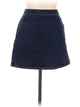 Moto Denim Skirt (view 1)