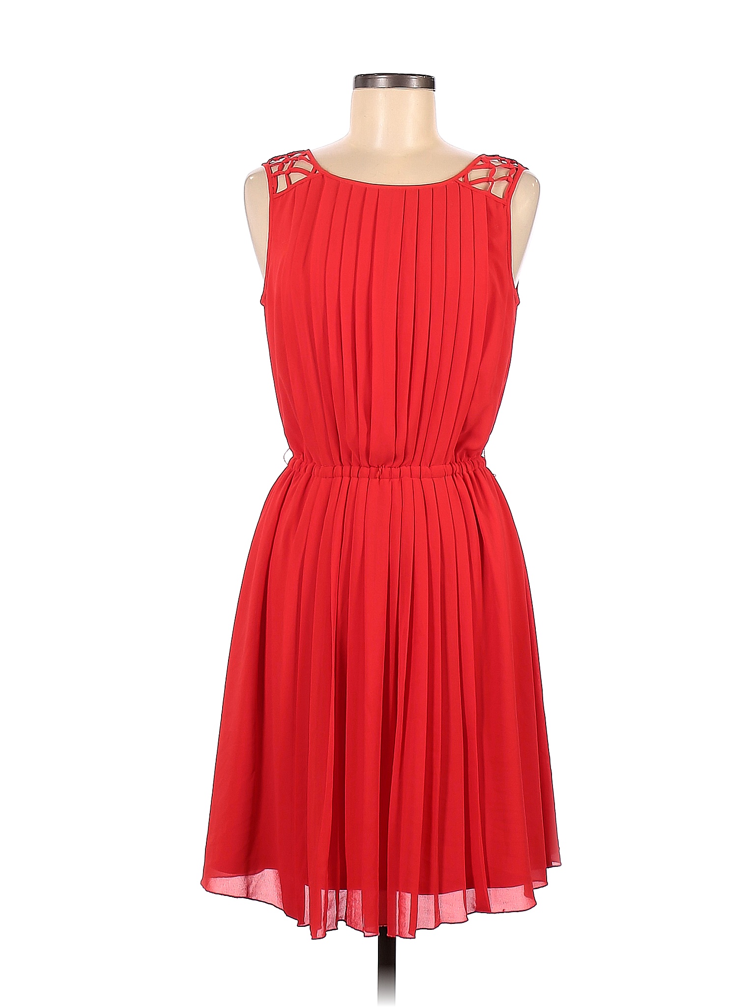 Jessica Simpson Red Stretchy Tassel Tied Dress main image 0