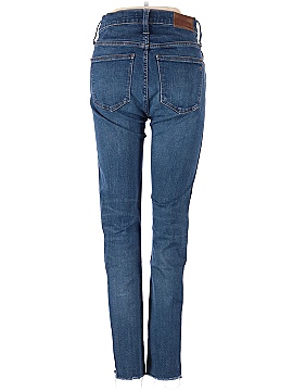 Madewell 9" Mid-Rise Skinny Jeans in Paloma Wash: Raw-Hem Edition (view 2)