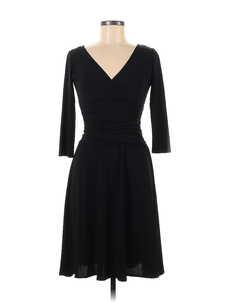 DressBarn Solid Black Casual Dress Size 6 64 off thredUP