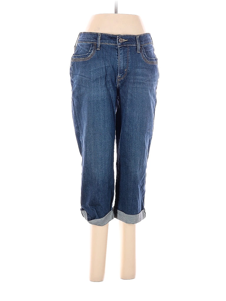 Levi's Solid Blue Jeans Size 6 - 81% off | ThredUp