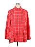 Tommy Bahama Checkered-gingham Red Long Sleeve Button-Down Shirt Size XL - photo 1