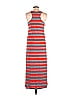 Assorted Brands Stripes Orange Casual Dress Size M - photo 2
