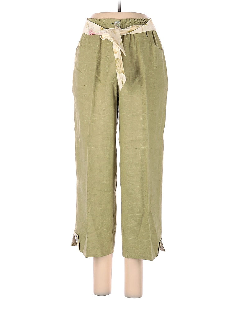 Tasha Polizzi for T.P. Saddleblanket & Co Solid Green Casual Pants Size S - photo 1