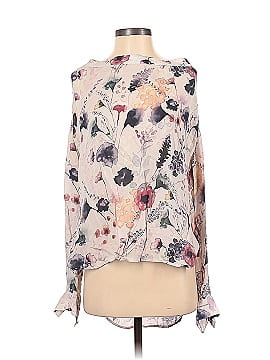 Haute Hippie Long Sleeve Silk Top (view 1)