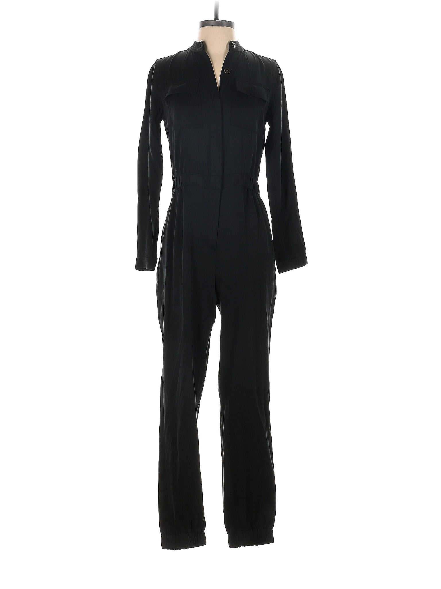 Banana Republic Solid Black Jumpsuit Size 2 - 71% off | thredUP