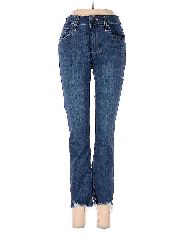 Levi's Solid Blue Jeans 27 Waist - 65% off | thredUP