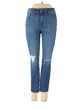Madewell Petite 9" Mid-Rise Skinny Crop Jeans in Delmar Wash: Eco Edition (view 1)