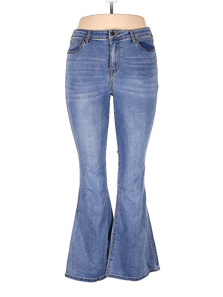 ABound Solid Blue Jeans 33 Waist - 50% off | thredUP