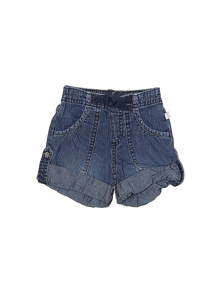Gap Outlet 100% Cotton Solid Blue Denim Shorts Size 12-18 mo - photo 1
