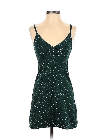 Brandy Melville 100% Cotton Green Casual Dress Size S - 47% off