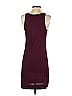 Calvin Klein Solid Burgundy Casual Dress Size S - photo 2
