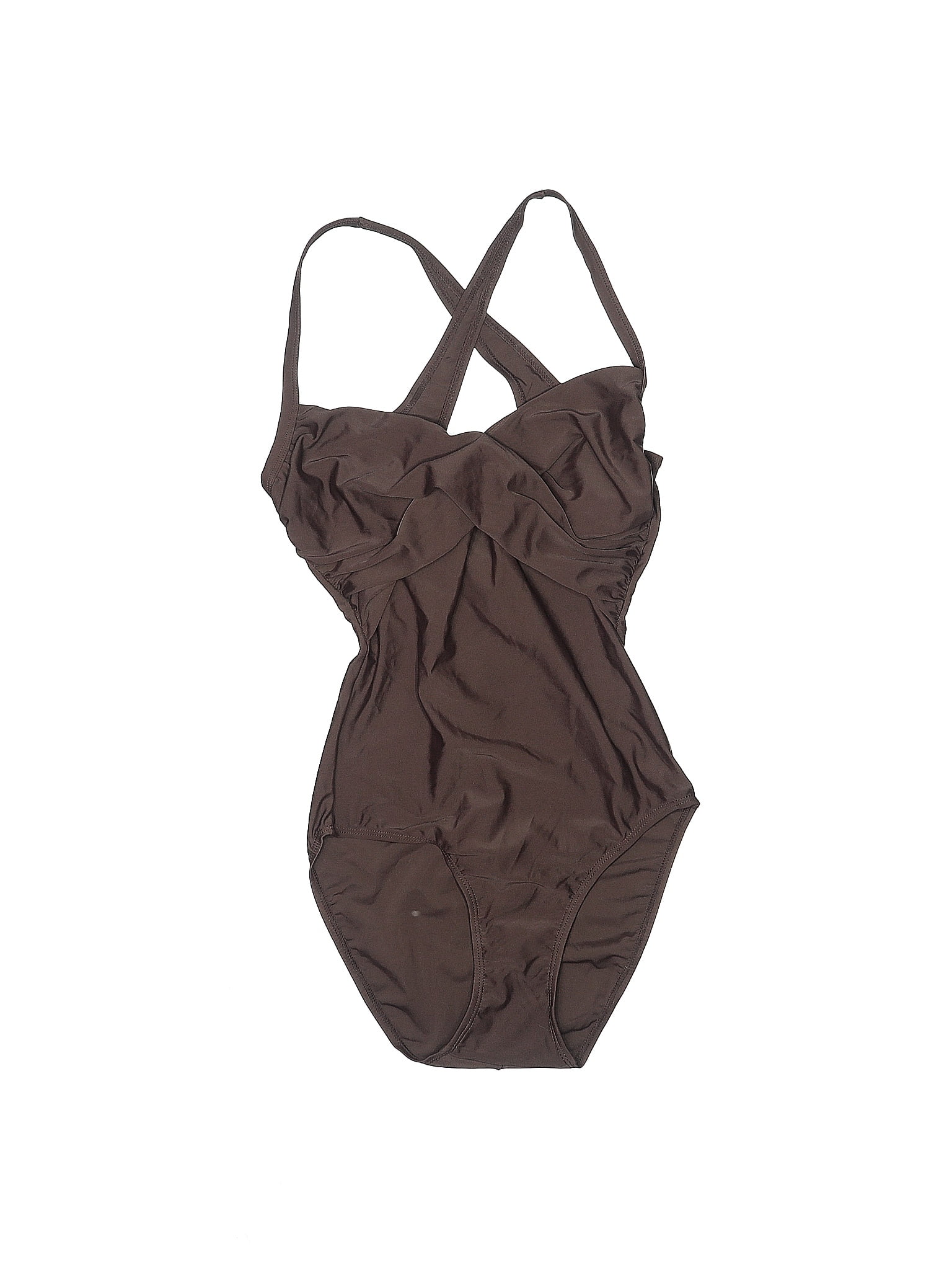 Sundance Solid Brown One Piece Swimsuit Size S 79 off thredUP