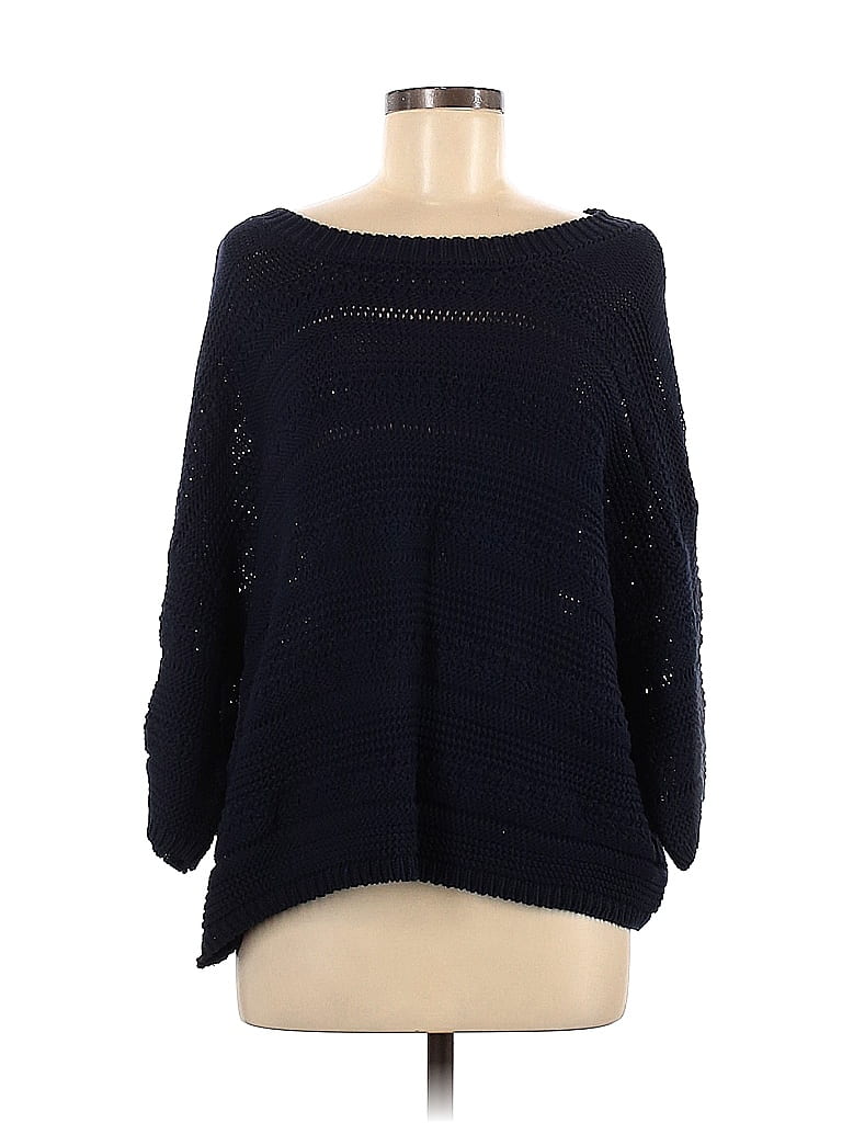 Joseph A. Color Block Blue Pullover Sweater Size M - photo 1