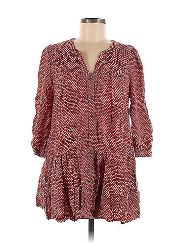 Holding Horses 100 Rayon Red Casual Dress Size M 83 off ThredUp