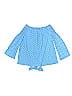 Cloud Chaser 100% Cotton Polka Dots Blue 3/4 Sleeve Top Size XL - photo 2