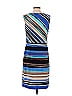 Jones Studio Stripes Multi Color Blue Casual Dress Size S - photo 2