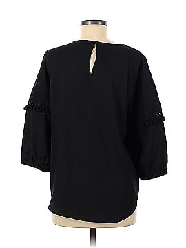 Ann Taylor LOFT Lace Inset Ruffle Sleeve Top (view 2)