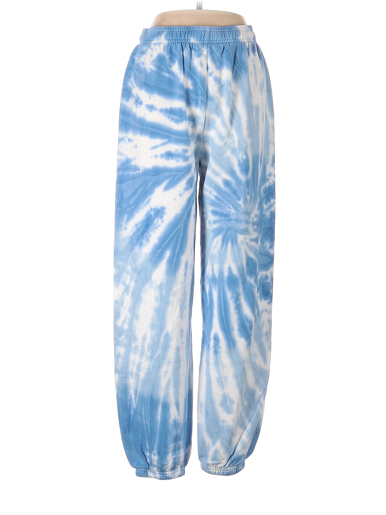 Ivory Ella 100 Cotton Tie dye Multi Color Blue Sweatpants Size M