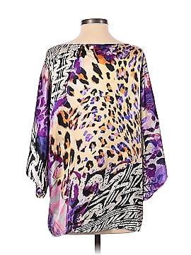 Cache Long Sleeve Silk Top (view 2)