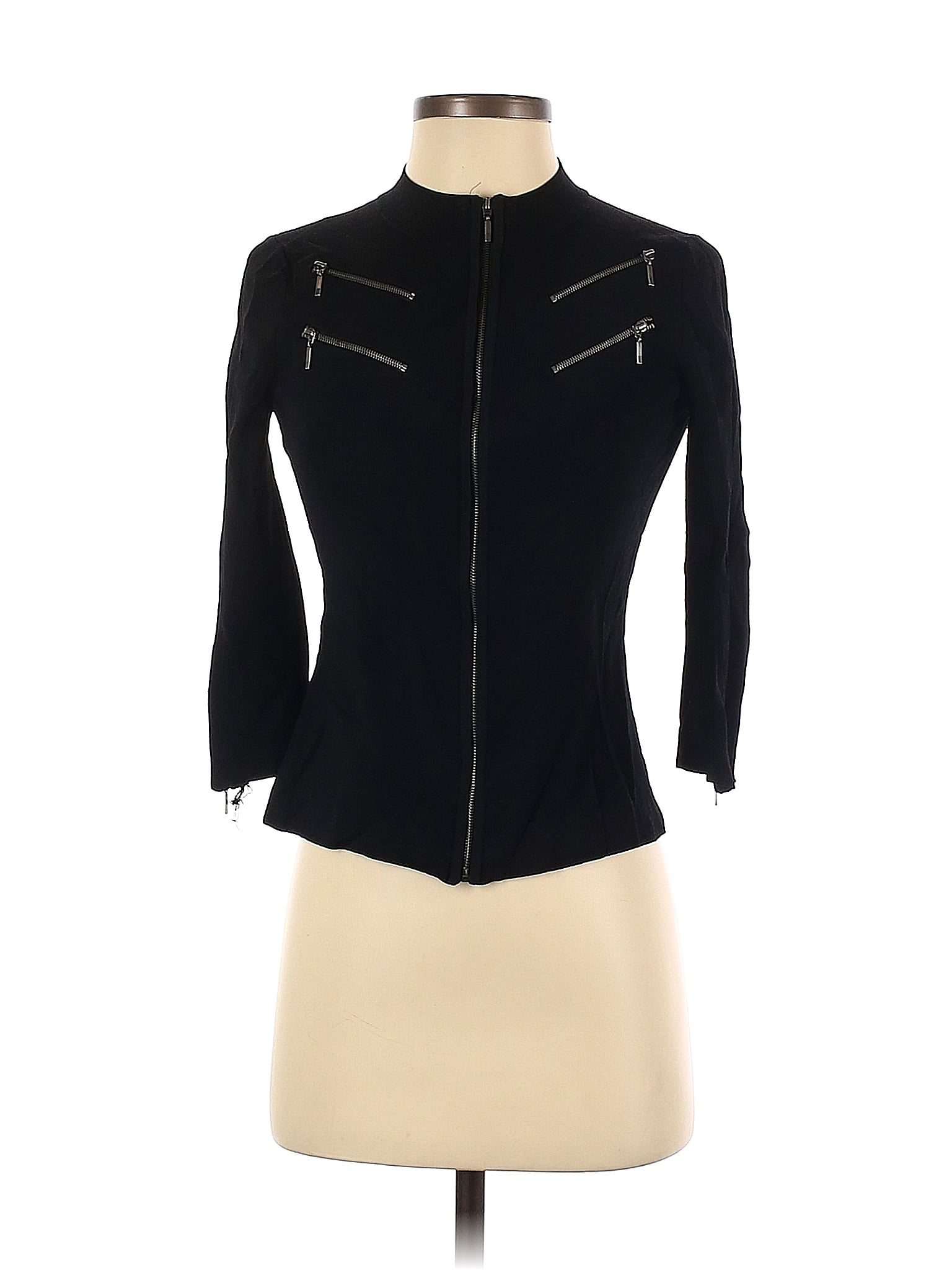 Cable & Gauge Solid Black Jacket Size P 83 off thredUP