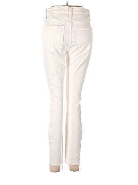 Madewell 9" High-Rise Skinny Crop Jeans in Pure White: Destructed Edition (view 2)