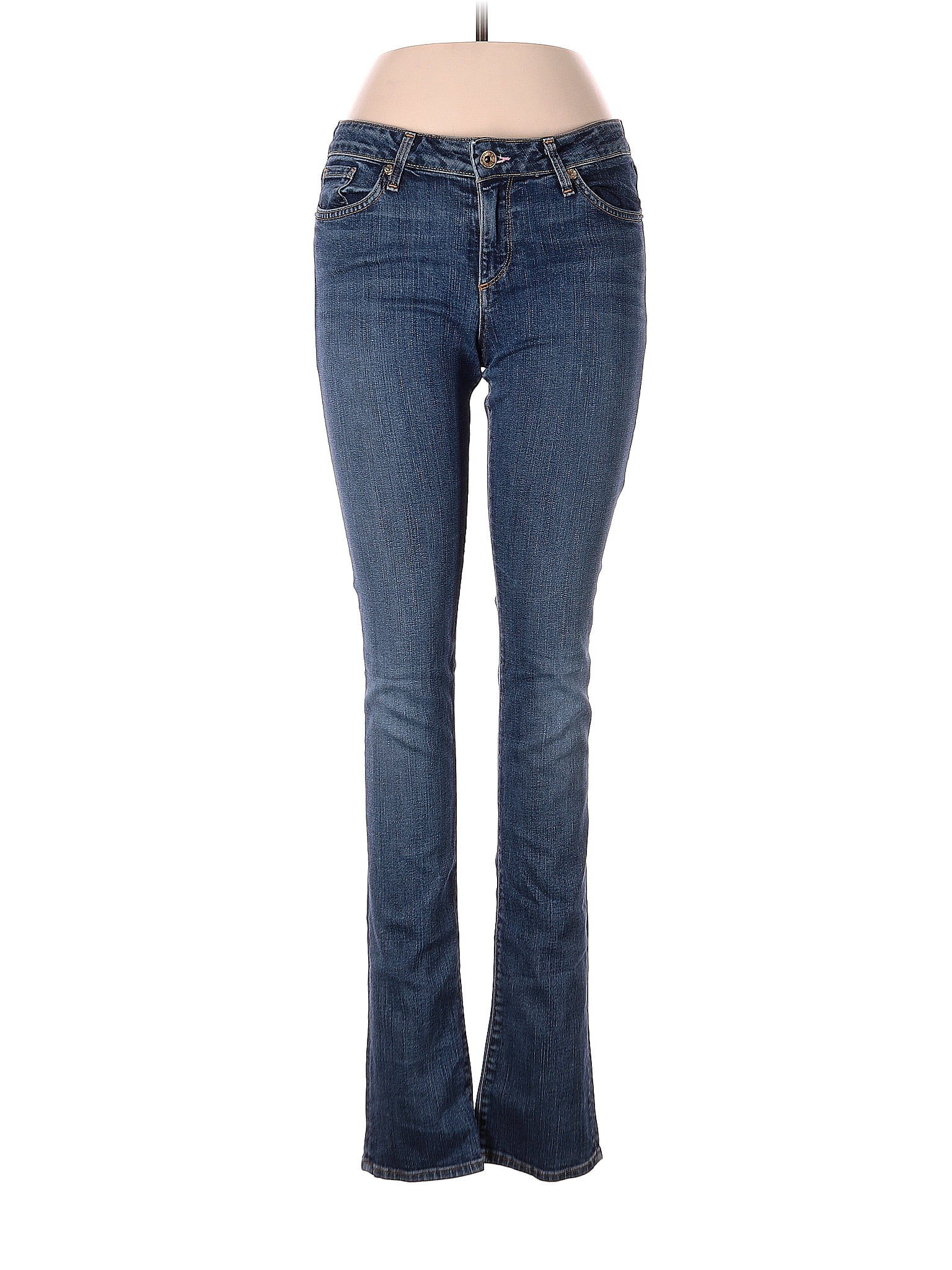 Juicy Jean Couture Solid Blue Jeans 28 Waist - 83% off | thredUP