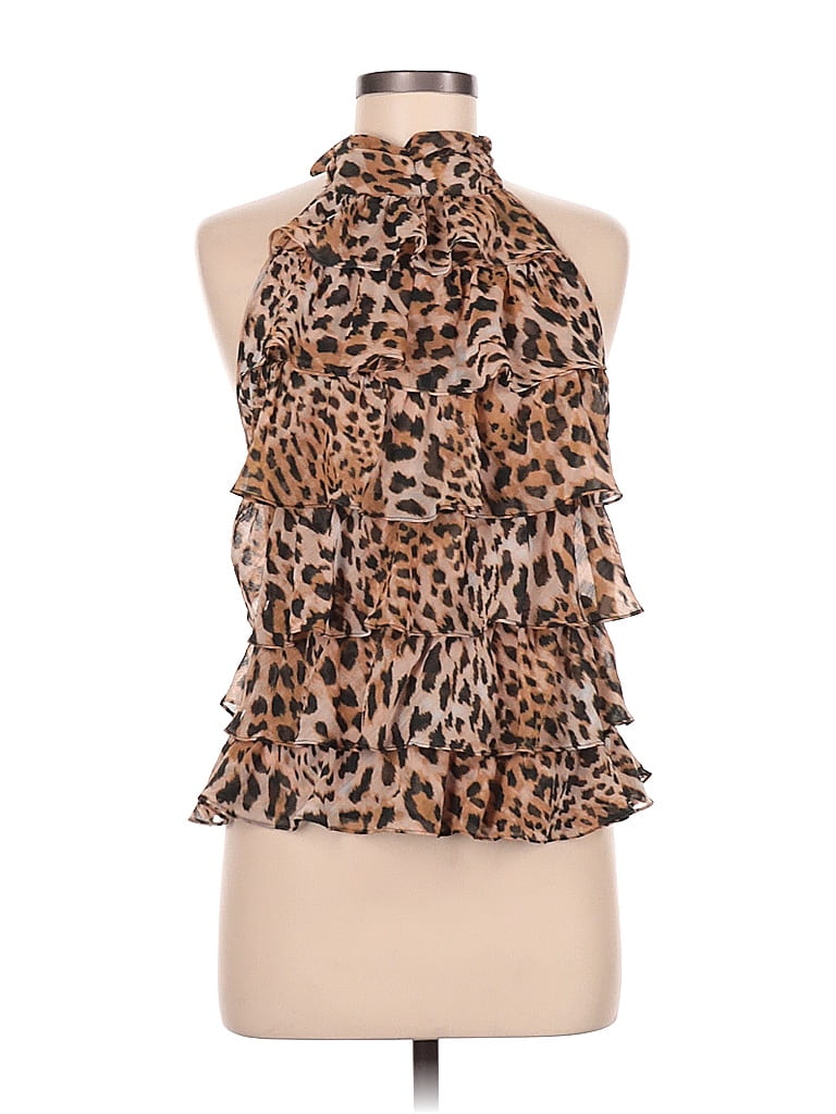 Rampage 100% Polyester Orange Sleeveless Blouse Size M - photo 1