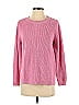 525 America 100% Cotton Color Block Solid Pink Pullover Sweater Size XS - photo 1