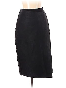 Dylan Gray Leather Skirt (view 1)