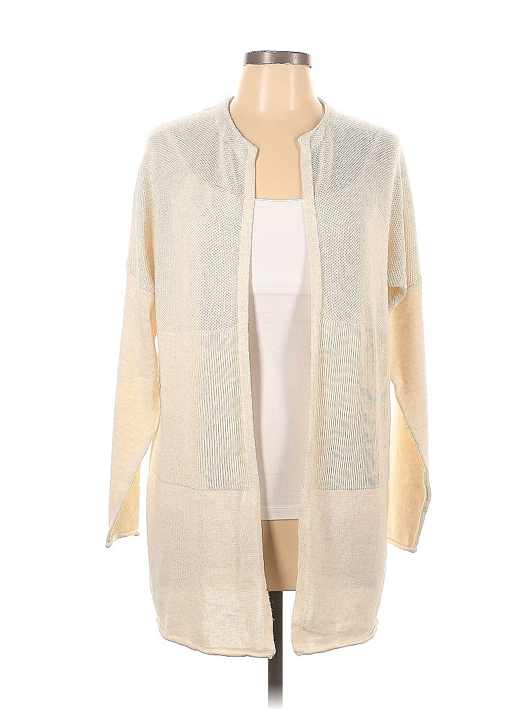 Lole Color Block Solid Ivory Cardigan Size L - photo 1